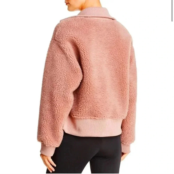 For The Republic Mauve Sherpa Zip up Pull over - Picture 2 of 9